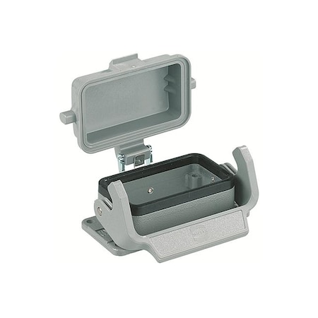 Harting HAN B BASE PANEL 1 LEVER, SIZE 16 B LOCKABLE, THERMOPLASTIC COVER 9300160306